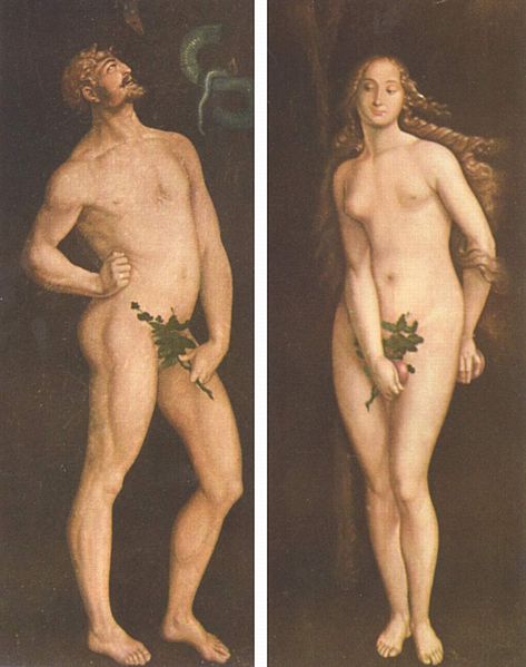 Adam et Eve, Hans Baldung, 1525.